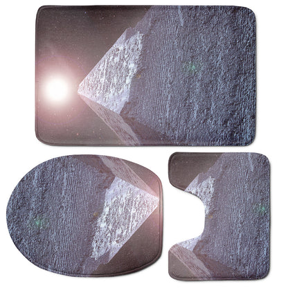 Giza Pyramid Print 3 Piece Bath Mat Set