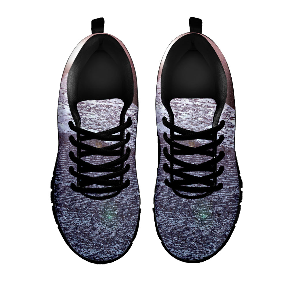 Giza Pyramid Print Black Sneakers