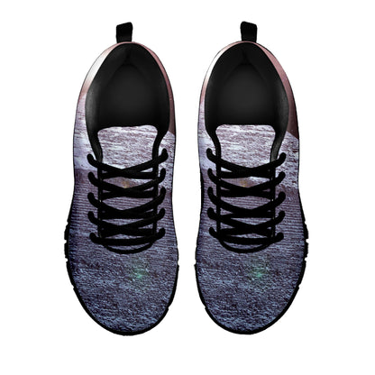 Giza Pyramid Print Black Sneakers