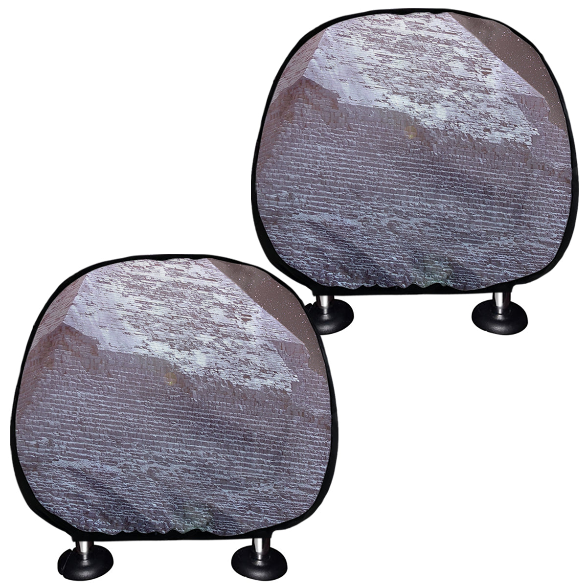 Giza Pyramid Print Car Headrest Covers