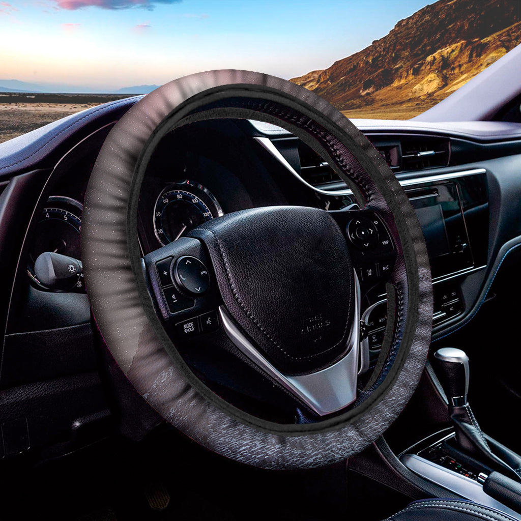 Giza Pyramid Print Car Steering Wheel Cover