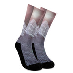 Giza Pyramid Print Crew Socks