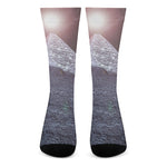 Giza Pyramid Print Crew Socks
