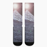 Giza Pyramid Print Crew Socks