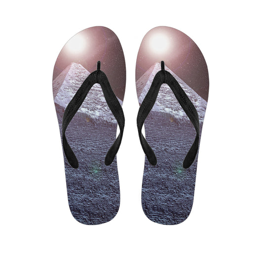 Giza Pyramid Print Flip Flops