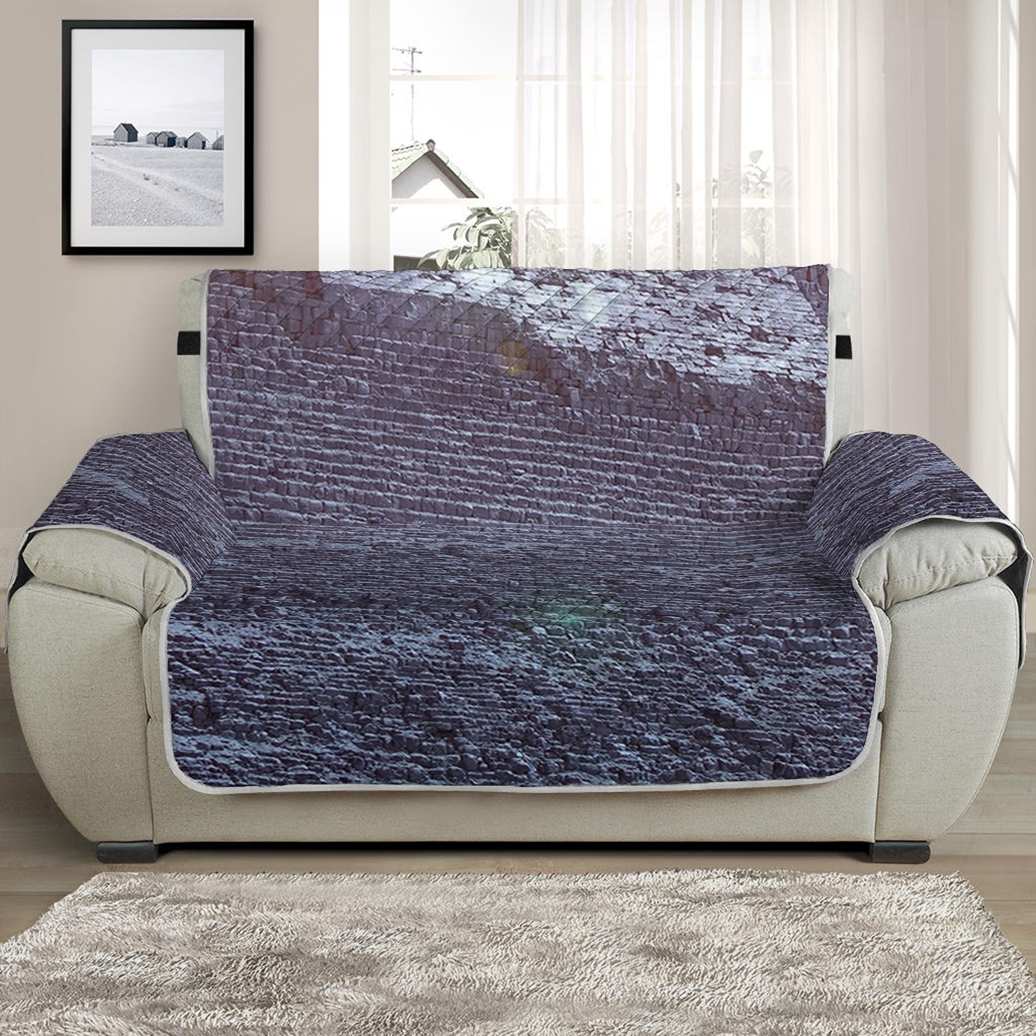 Giza Pyramid Print Half Sofa Protector