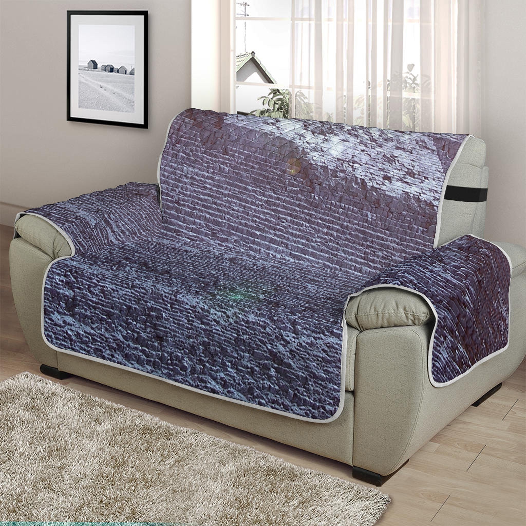 Giza Pyramid Print Half Sofa Protector