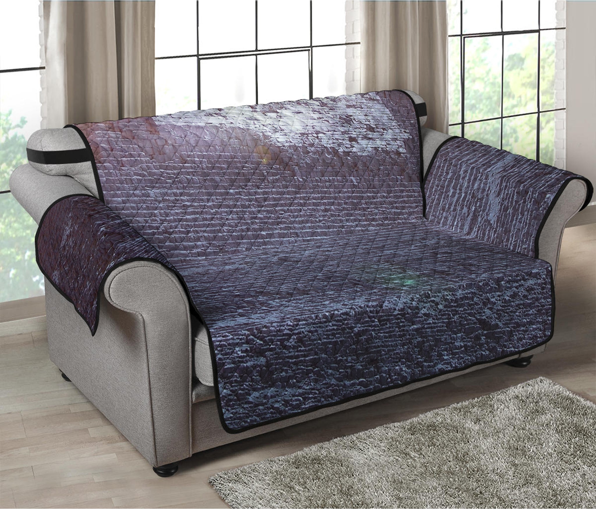 Giza Pyramid Print Loveseat Protector