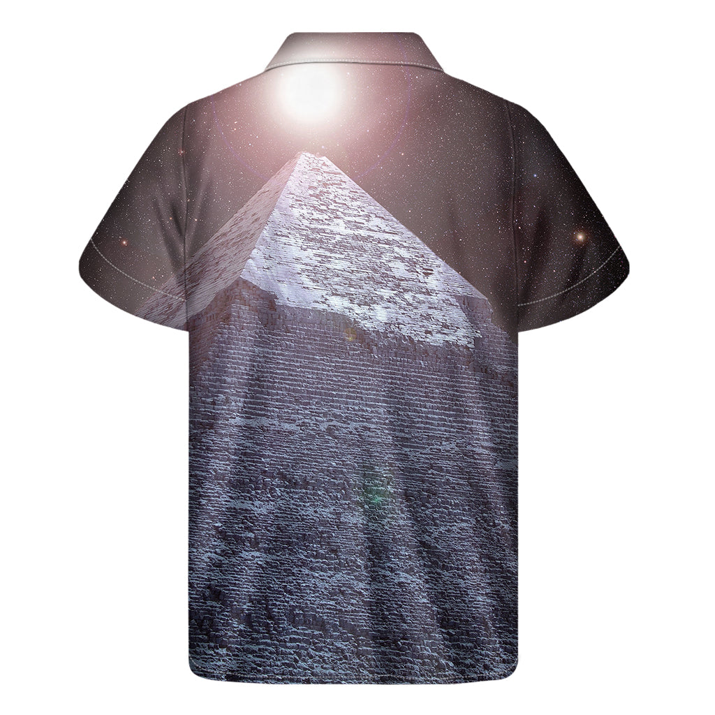 Giza Pyramid Print Men's Short Sleeve Shirt