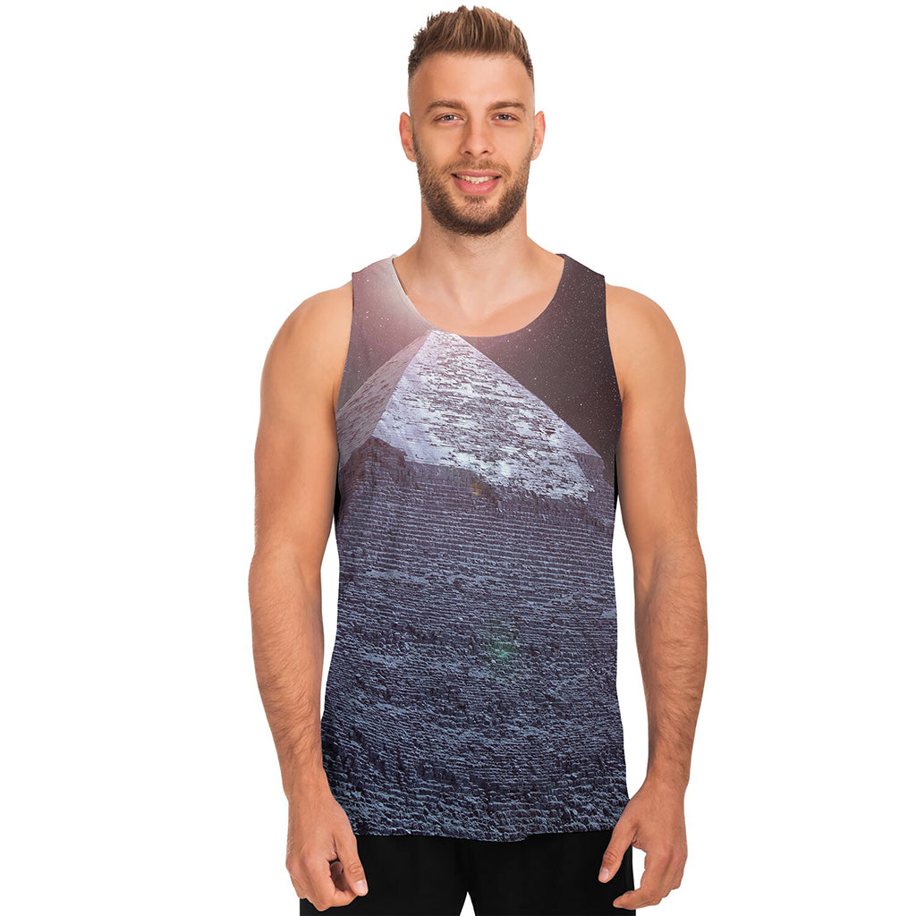 Giza Pyramid Print Men's Tank Top