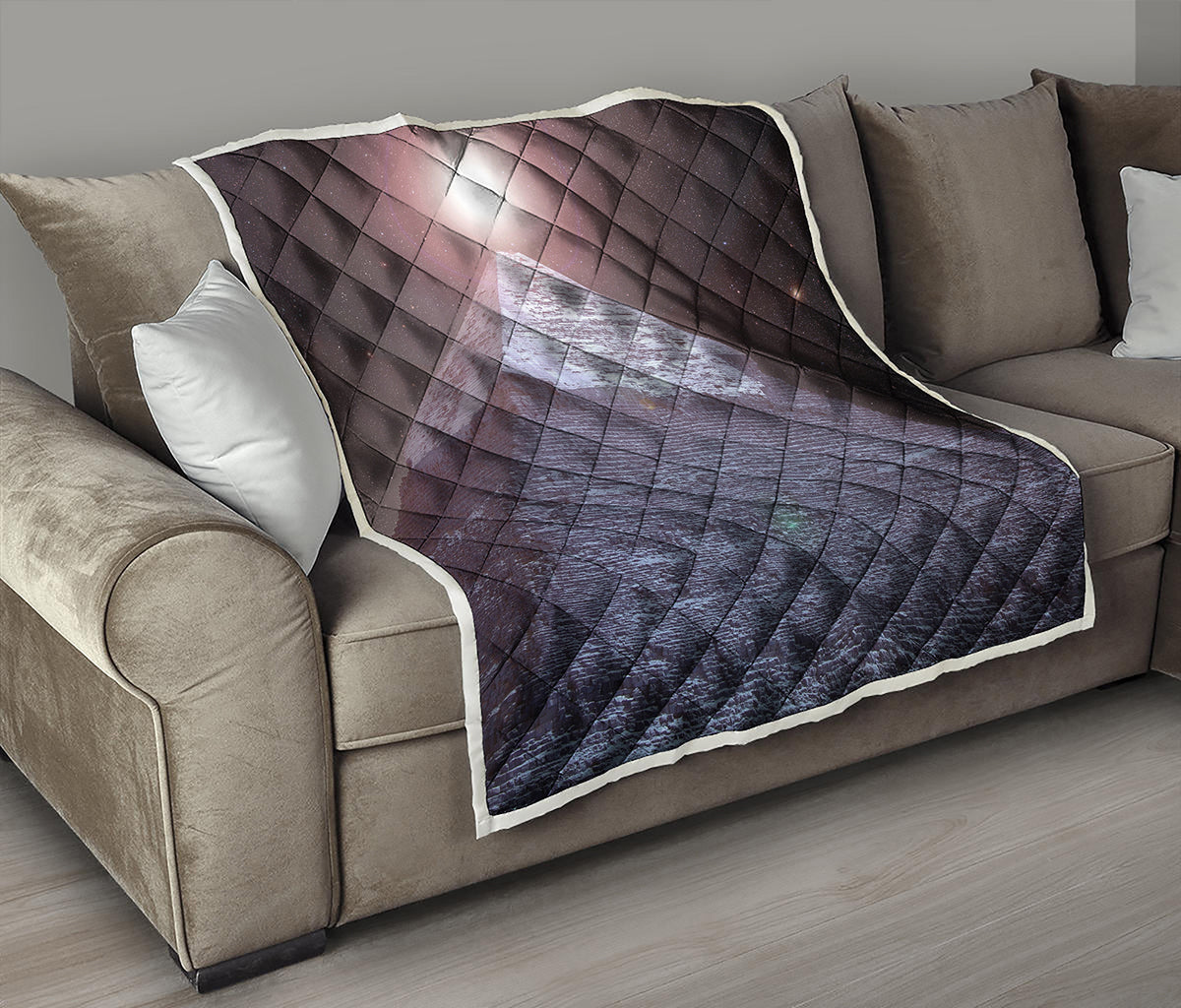 Giza Pyramid Print Quilt