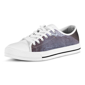 Giza Pyramid Print White Low Top Shoes