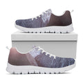 Giza Pyramid Print White Running Shoes