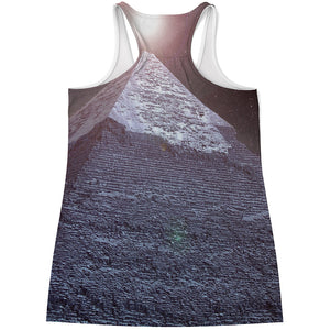 Giza Pyramid Print Women's Racerback Tank Top