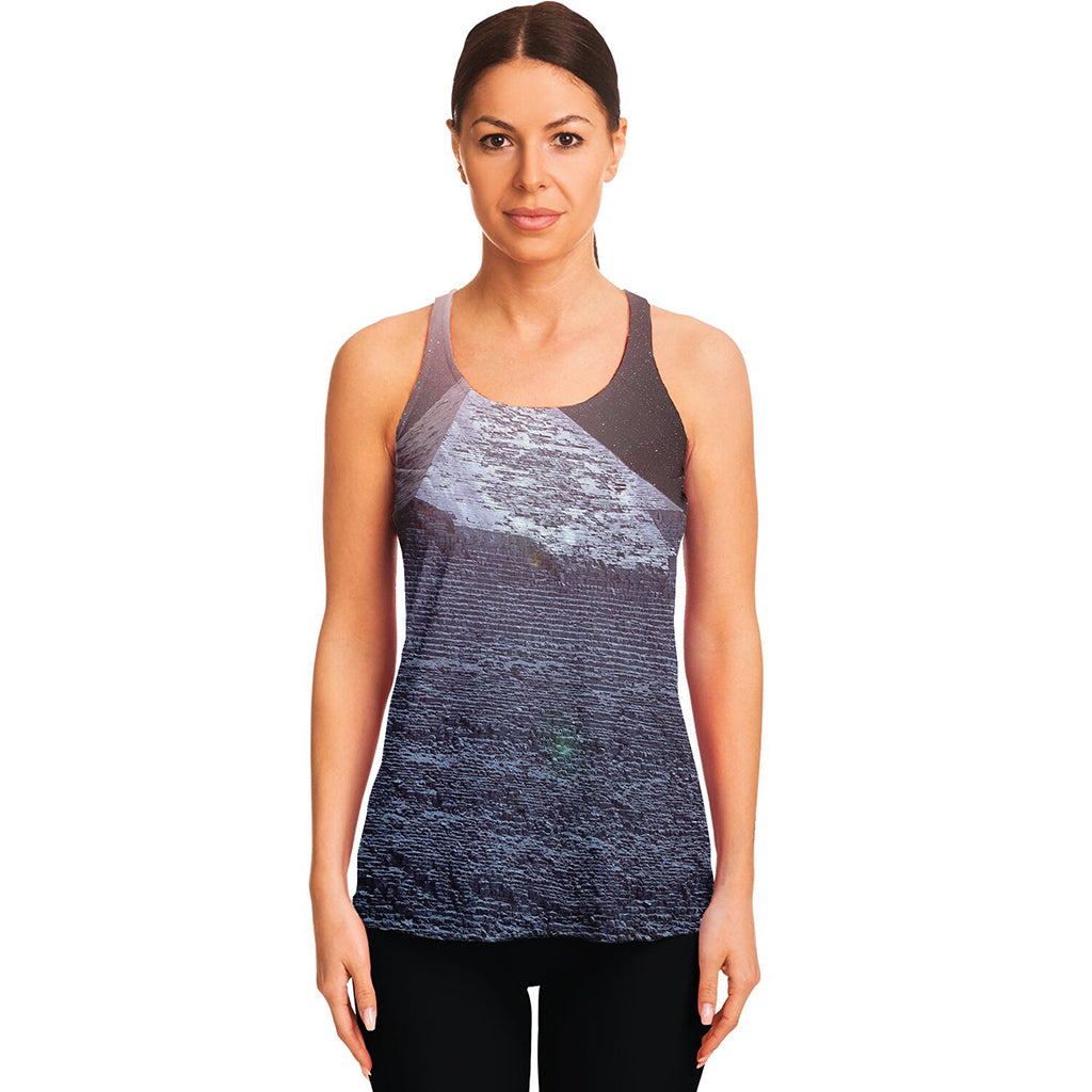 Giza Pyramid Print Women's Racerback Tank Top