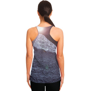 Giza Pyramid Print Women's Racerback Tank Top