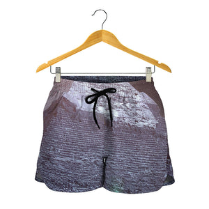 Giza Pyramid Print Women's Shorts