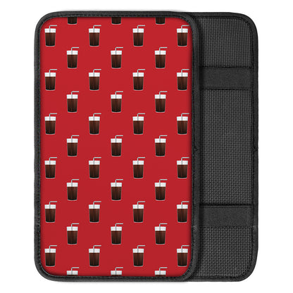 Glass Of Cola Pattern Print Car Center Console Cover