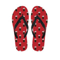 Glass Of Cola Pattern Print Flip Flops