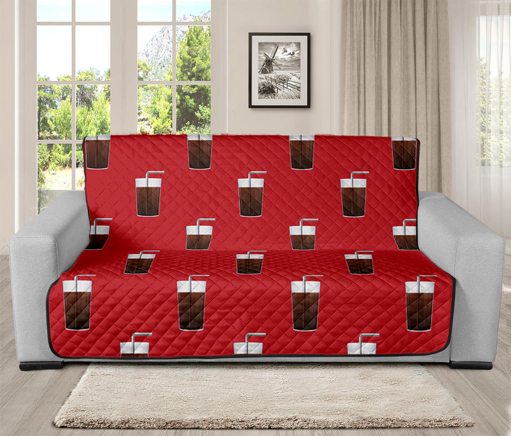 Glass Of Cola Pattern Print Futon Protector