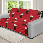 Glass Of Cola Pattern Print Futon Protector