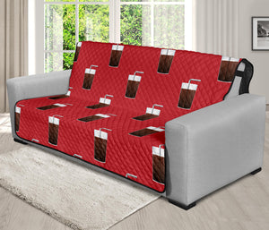 Glass Of Cola Pattern Print Futon Protector