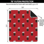 Glass Of Cola Pattern Print Futon Protector