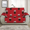 Glass Of Cola Pattern Print Half Sofa Protector