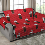 Glass Of Cola Pattern Print Loveseat Protector