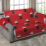 Glass Of Cola Pattern Print Loveseat Protector