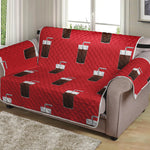 Glass Of Cola Pattern Print Loveseat Protector