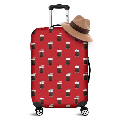 Glass Of Cola Pattern Print Luggage Cover