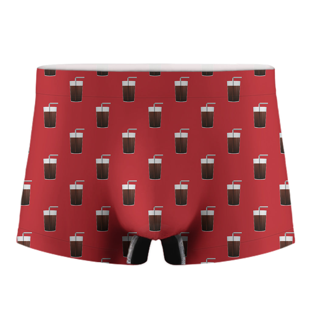 Glass Of Cola Pattern Print Men's Boxer Briefs