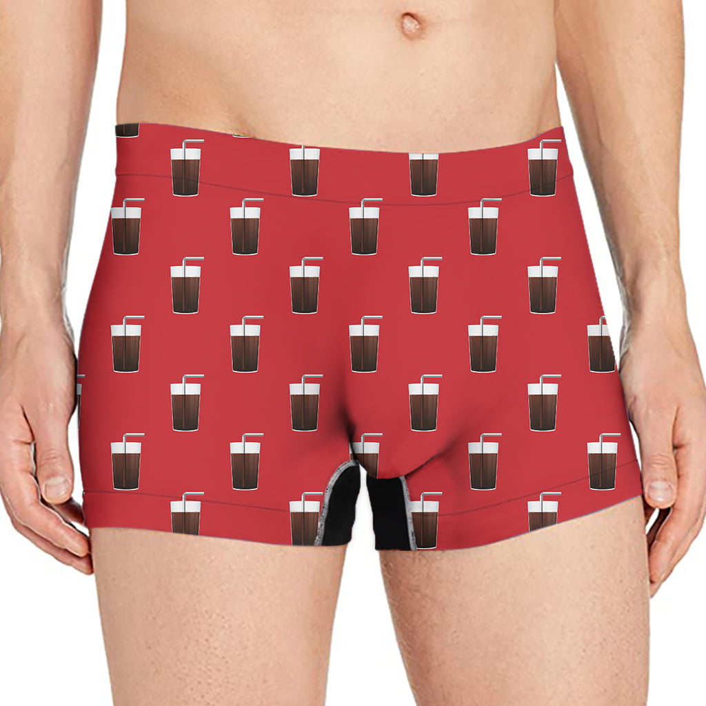 Glass Of Cola Pattern Print Men's Boxer Briefs