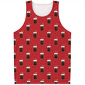 Glass Of Cola Pattern Print Men's Tank Top