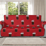 Glass Of Cola Pattern Print Oversized Sofa Protector