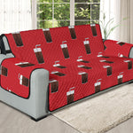 Glass Of Cola Pattern Print Oversized Sofa Protector