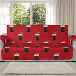 Glass Of Cola Pattern Print Oversized Sofa Protector