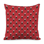 Glass Of Cola Pattern Print Pillow Cover