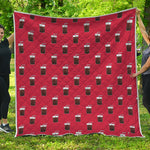 Glass Of Cola Pattern Print Quilt