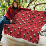 Glass Of Cola Pattern Print Quilt