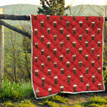 Glass Of Cola Pattern Print Quilt