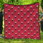 Glass Of Cola Pattern Print Quilt