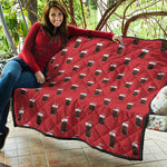 Glass Of Cola Pattern Print Quilt