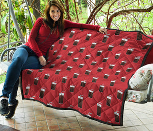 Glass Of Cola Pattern Print Quilt