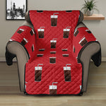 Glass Of Cola Pattern Print Recliner Protector