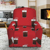 Glass Of Cola Pattern Print Recliner Slipcover