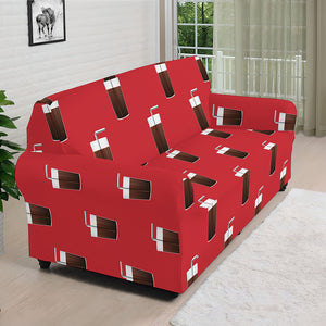 Glass Of Cola Pattern Print Sofa Cover