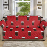 Glass Of Cola Pattern Print Sofa Protector