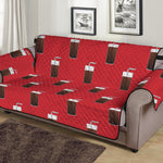 Glass Of Cola Pattern Print Sofa Protector